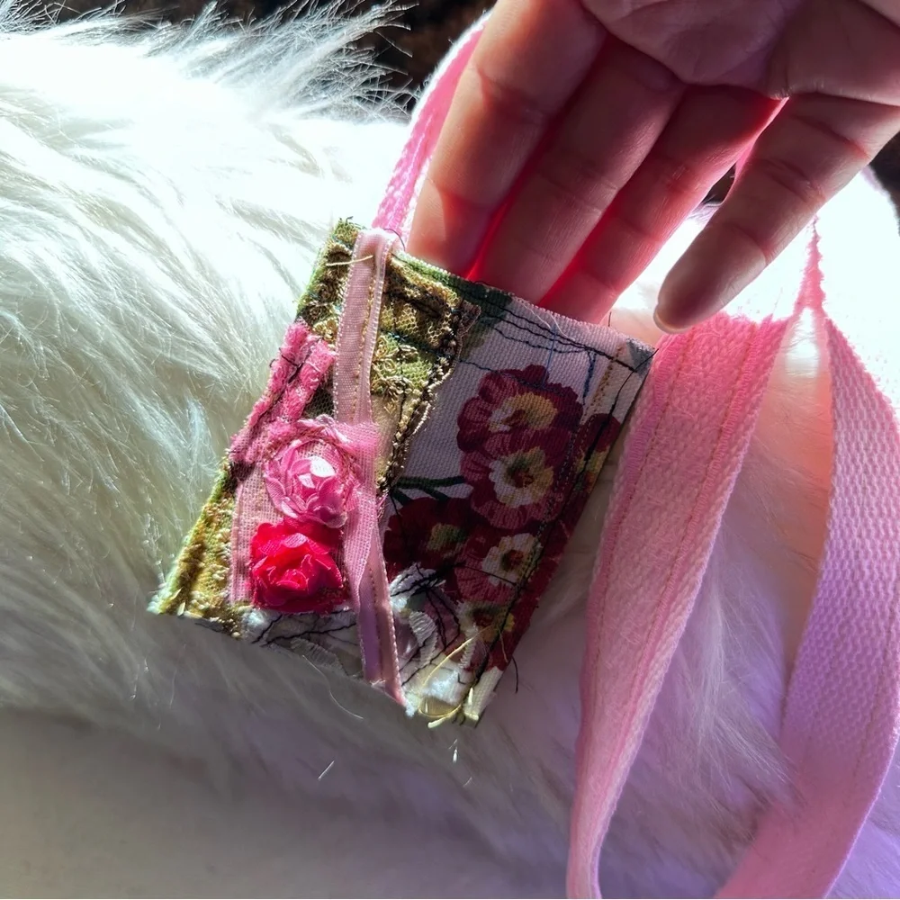RUBYRUDI Necklace Purse, Hand Crafted, Amulet Wallet Pouch Artisan OOAK Signed